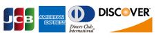 JCB AMERICAN EXPRESS Diners Club INTERNATIONAL DISCOVER